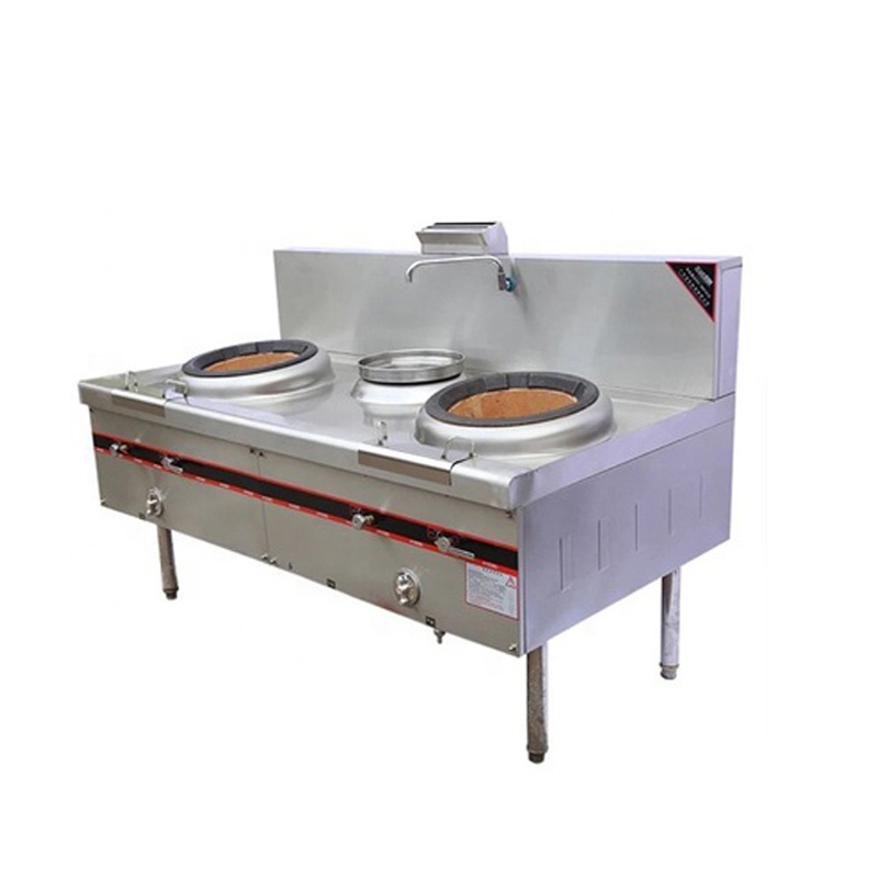 2 Burner Gas Stove Commercial Fast Food Cooking Equipment Stainless Steel Kitchen Burner Electric/Gas Stove