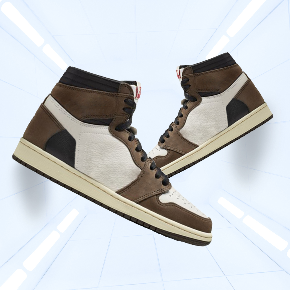 Кроссовки TS AJ 1 высокие, спортивная обувь для мужчин и женщин, Трэвис Скотт SP, модные повседневные баскетбольные кеды