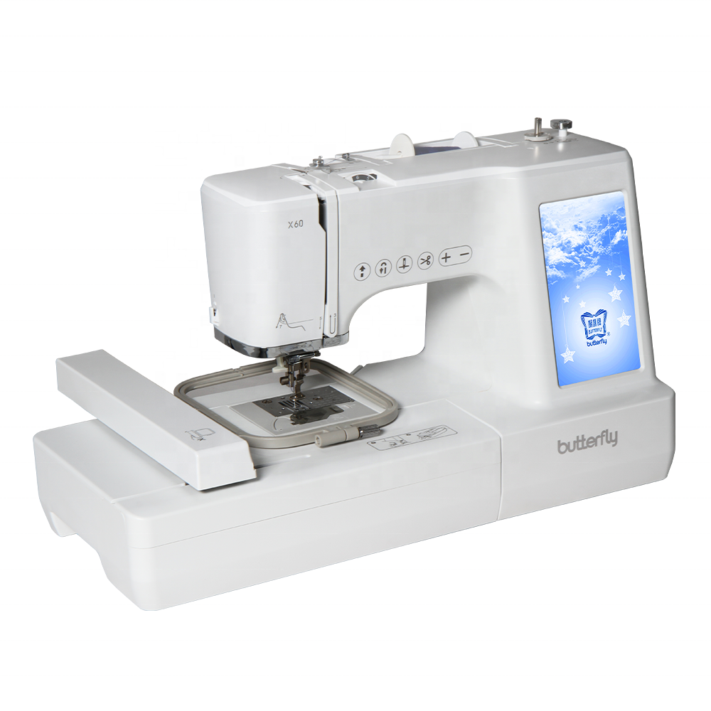 Поддержка OEM, новый продукт 2022 Butterfly X60, высокоскоростная профессиональная Бытовая портативная Компьютеризированная швейная машина для вышивки