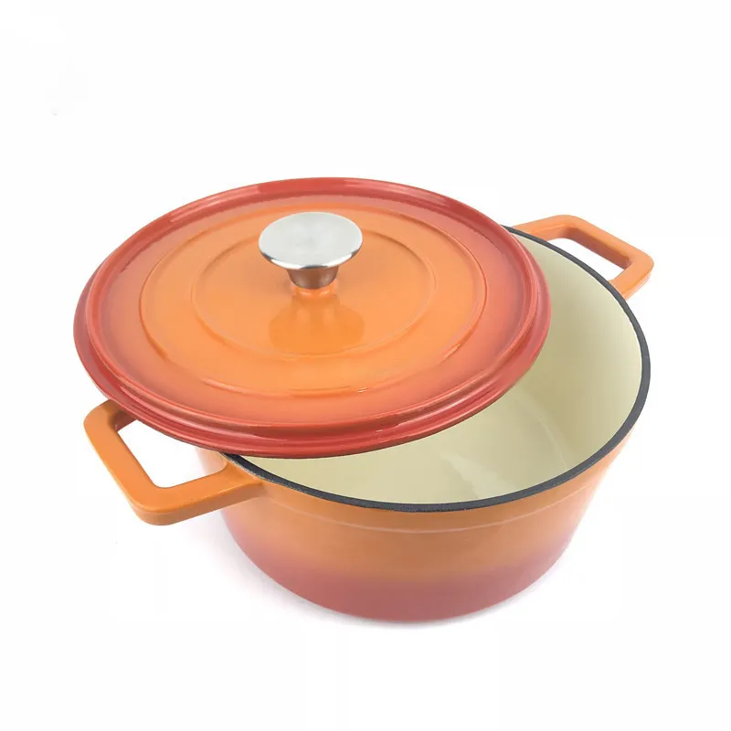 SJP115 Custom 20cm colorful Enamel casseroles pot non stick cookware Cast iron dutch oven