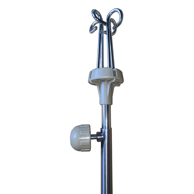 Stainless steel IV infusion pole stand