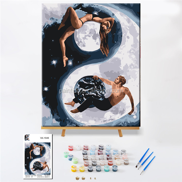 Paintido обнаженная женская картина маслом, Diy картина по номерам набор искусства, сексуальная девушка