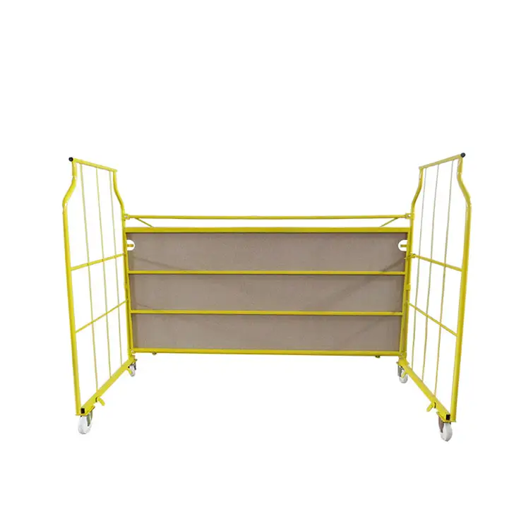 China Manufacturer Powder Coated Steel Metal Wire Furniture Trolley Rolling Cages With Wheels