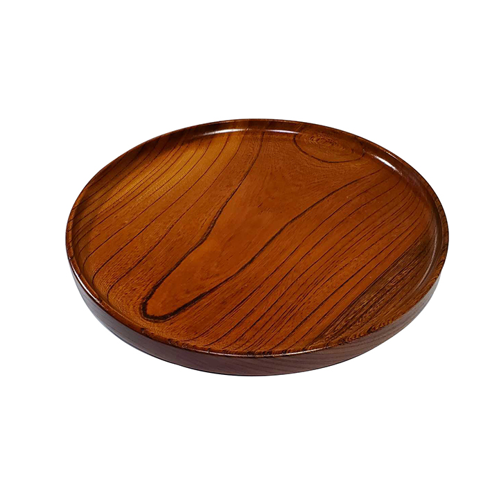 Simple handicraft natural wood grain Japanese tray lacquerware
