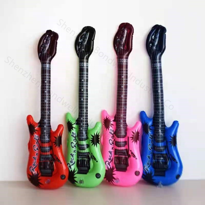 inflatable guitar air guitar pvc toy guitar for advertisement or promotion or playing