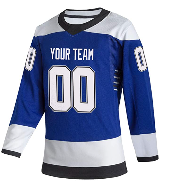 wholesale factory long sleeve blank hockey jersey hoodie custom ice hockey uniform