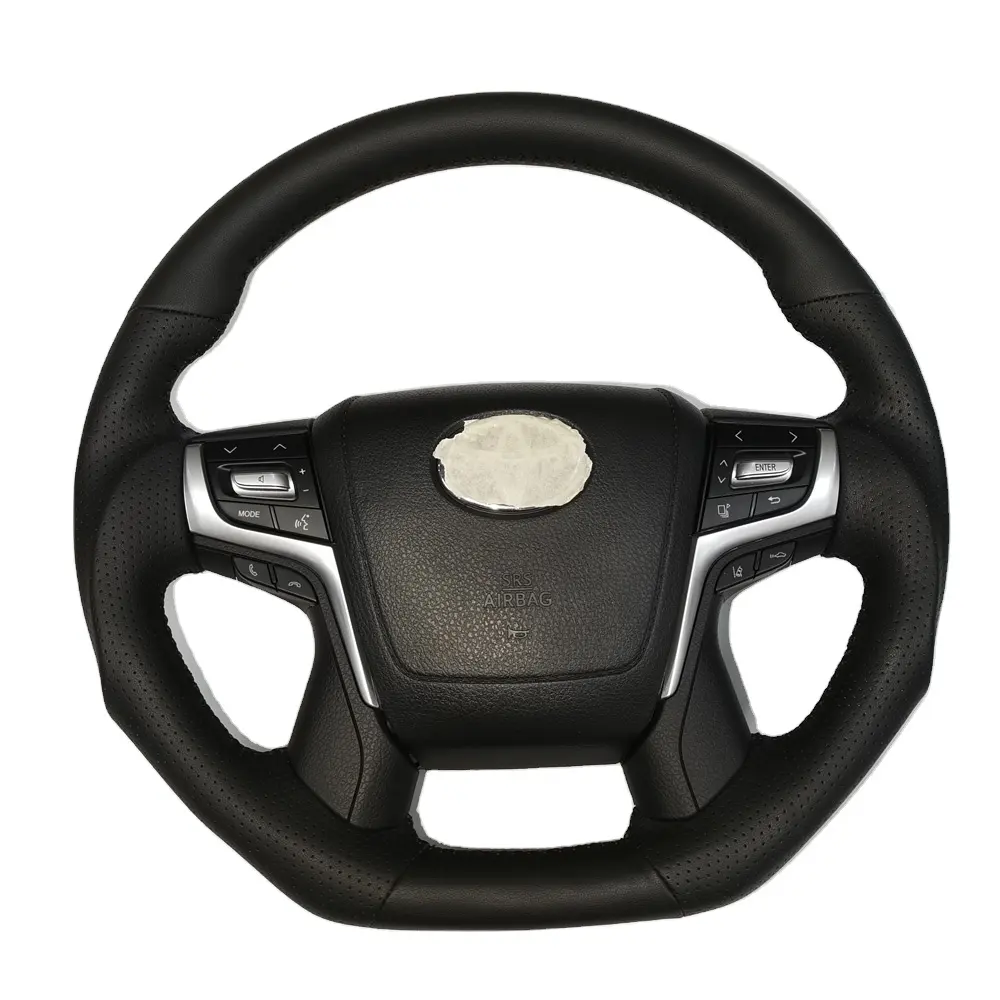 Upgrade LC200 Full leather steering wheel Style  Steering wheel For Toyota LAND CRUISER FJ79 FJ76 FJ70  Steering wheel 2008 2021