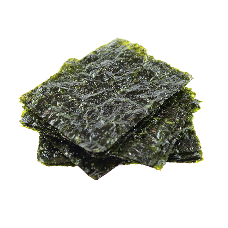 Органические жареные вкусные хрустящие сушеные водоросли, закуска