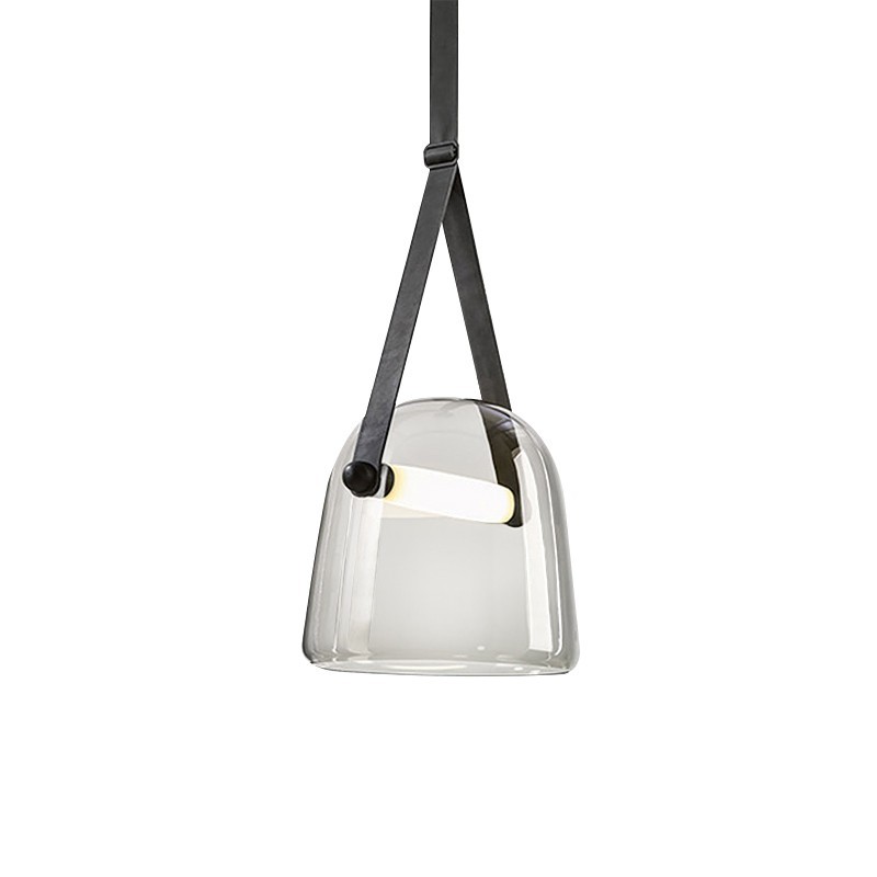 Modern industrial style creative simple glass chandelier  restaurant art glass chandelier