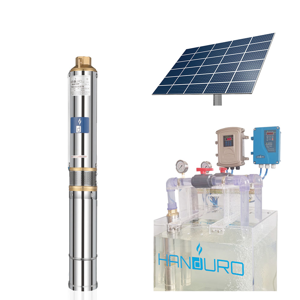 48v 400w 2.5m 3/h 55 м портативный 2 дюймовый мини Солнечный водяной насос бесщеточный двигатель постоянного тока солнечной энергии водяной насос