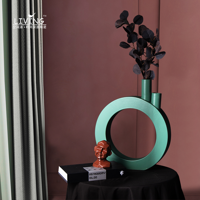 Креативное украшение ikebana ваза домашний декор керамический подарок ремесла скандинавские современные керамические вазы