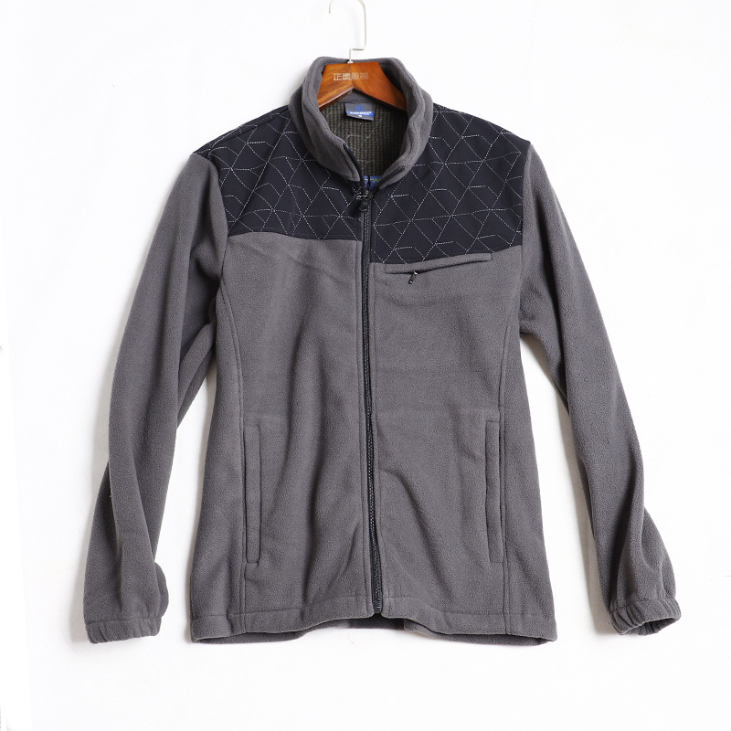 Men Full Zip Sport Fleece Jacket Soft Polar Winter Outdoor Coat with Pockets