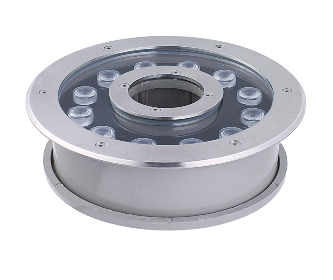 Variable color 24v outdoor ip68 waterproof cast aluminum led dry fountain light
