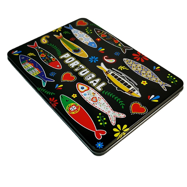 small metal tin iron card container printed designs personalized boxes rectangle/square/round