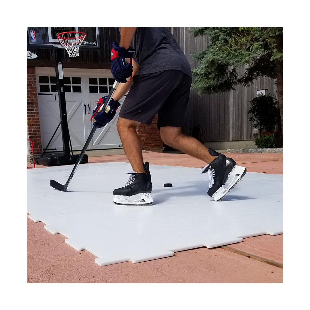 Portable Size Customized White Hockey Synthetic Ice Rink Plastic Skating Panel