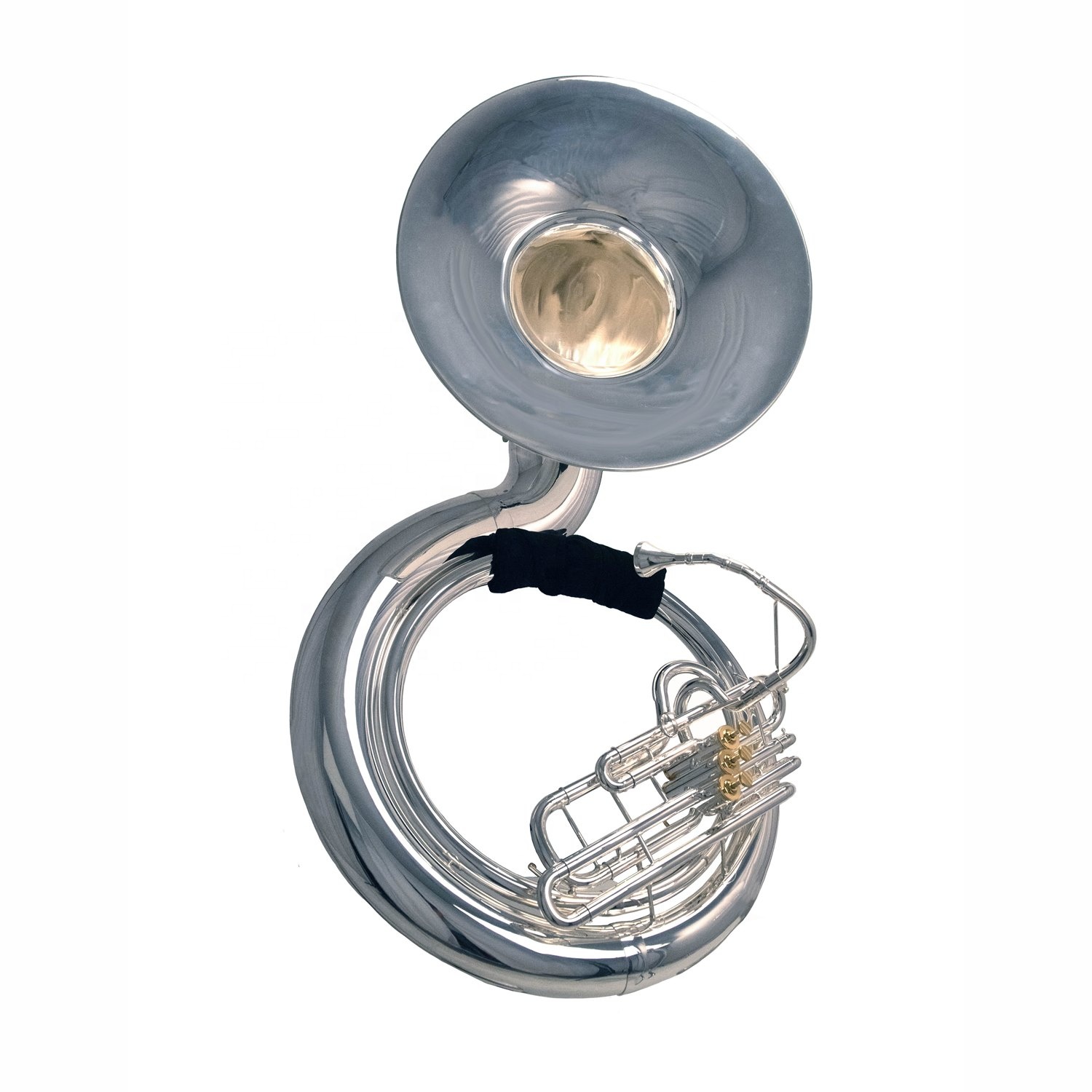 Профессиональный 3-х вентильные серебро sousaphone ключ Bb