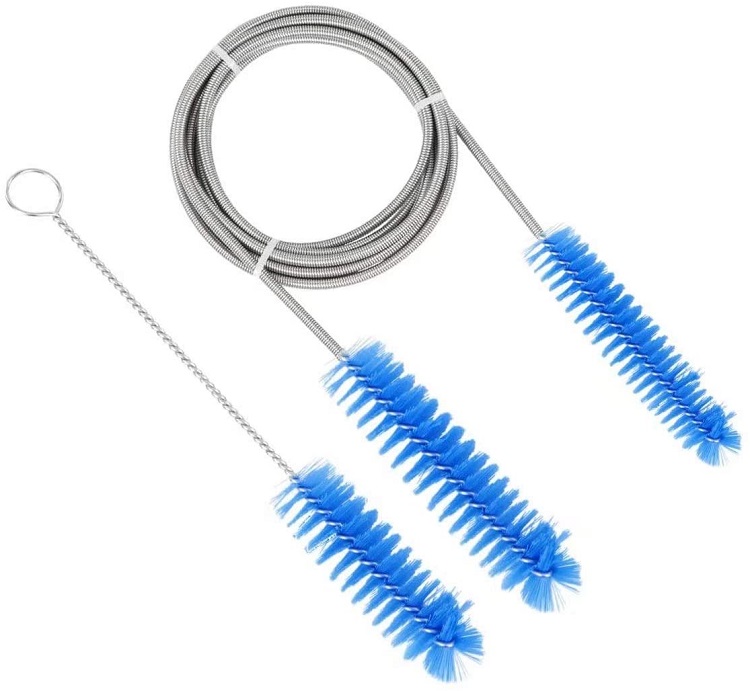 Customizable Industrial Grade CPAP Mask Cleaner Kit Stainless Steel and Nylon Tube Cleaning Brush OEM Supported