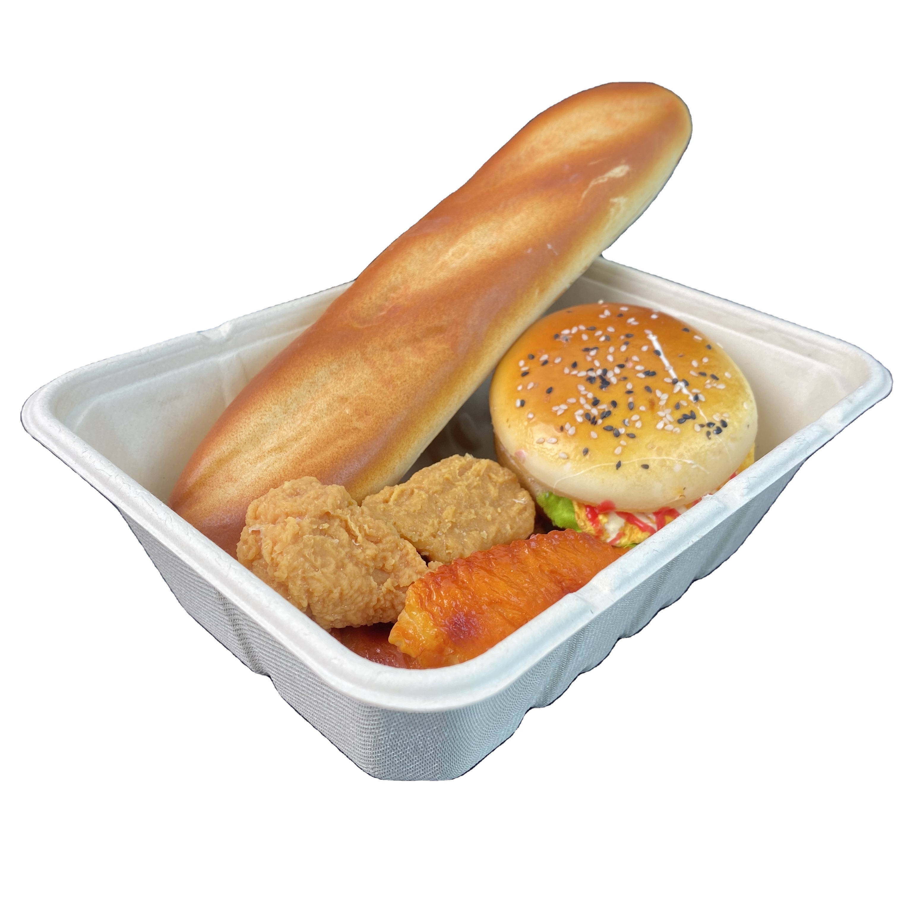 Экологически чистые продукты, биоразлагаемая посуда, коробка