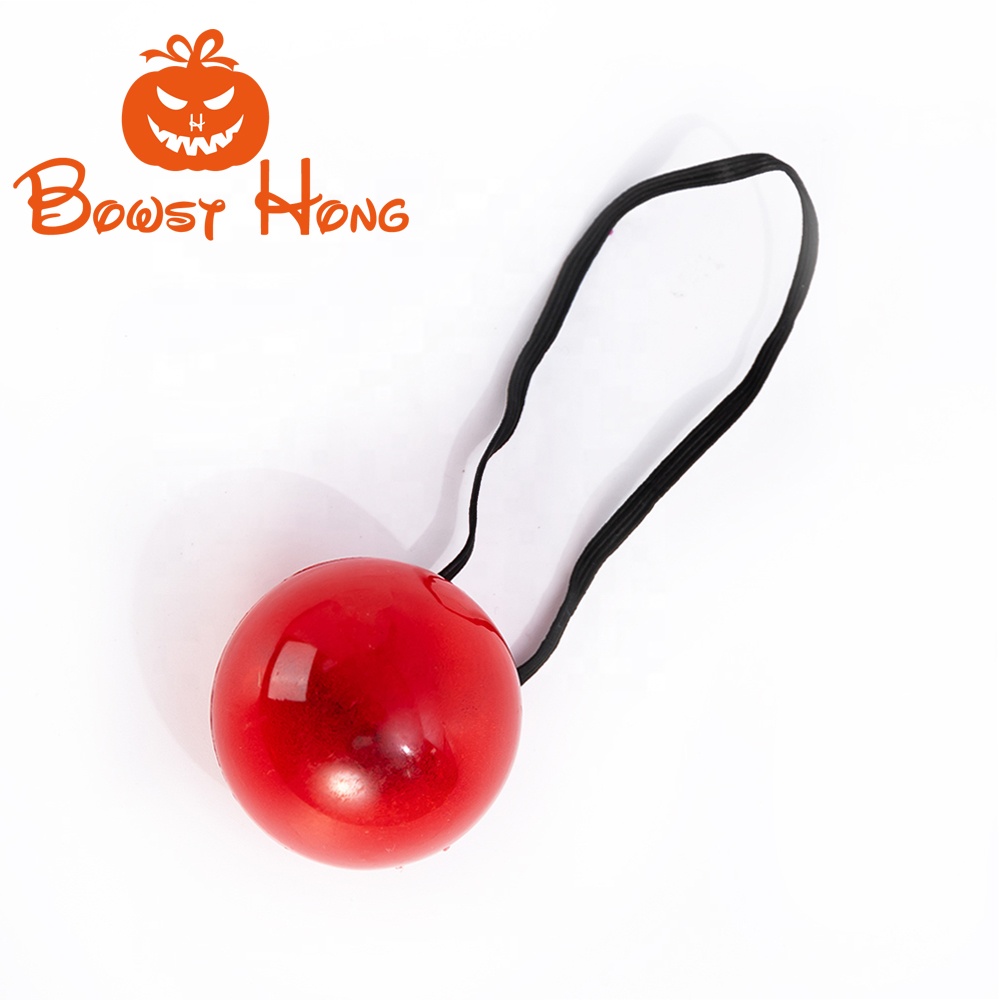 New Arrival Prank Red Color Glowing Clown Nose joking Toy with String