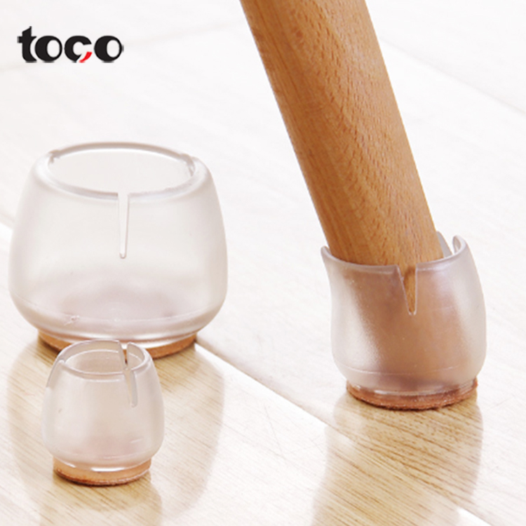 Силиконовые накладки для ножек стола TOCO, защитные накладки для деревянного пола, силиконовые накладки для ножек стола