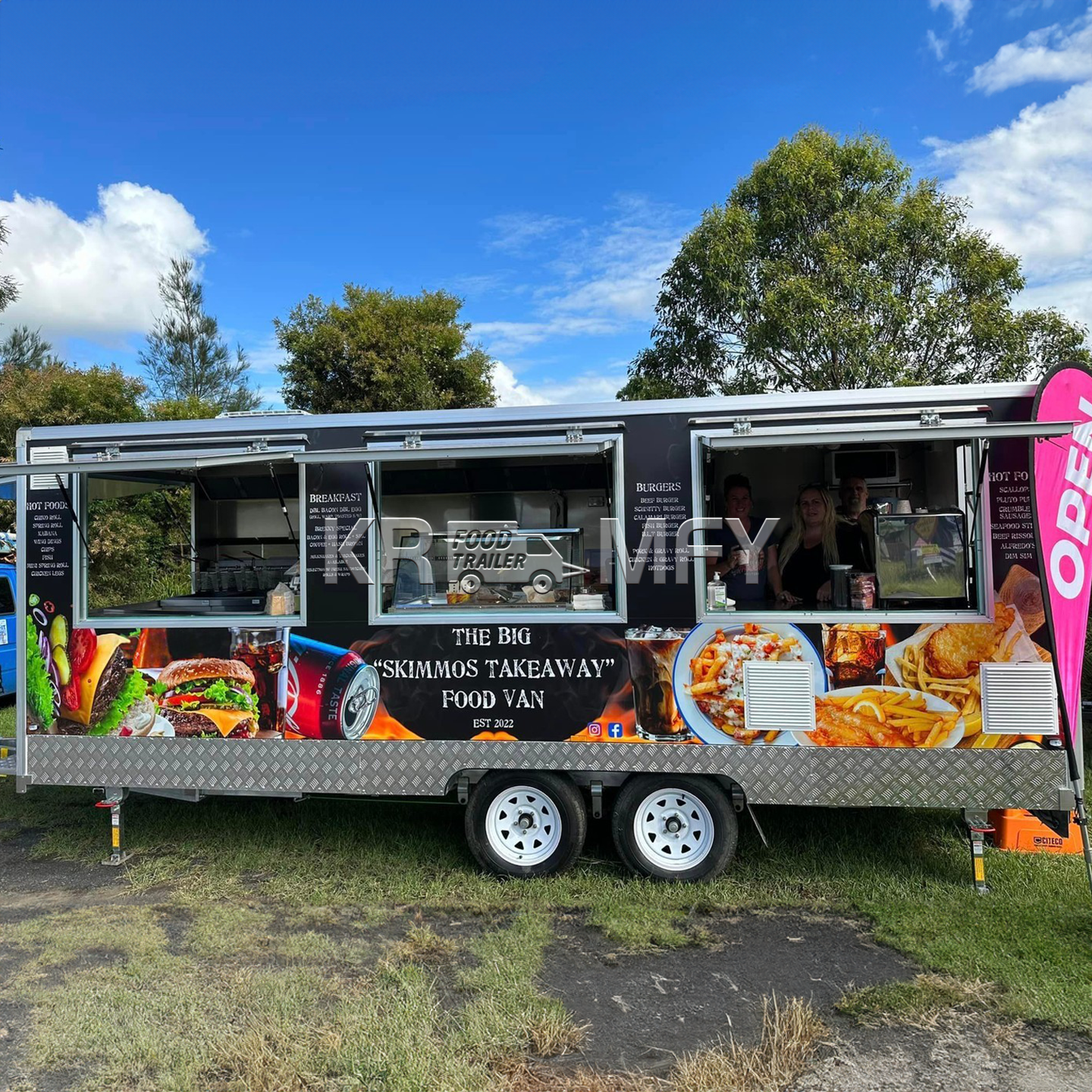2024 Mobile Food Vending Trailer Food Catering Trailer for Sale Customized Fully Equipped Food Truck