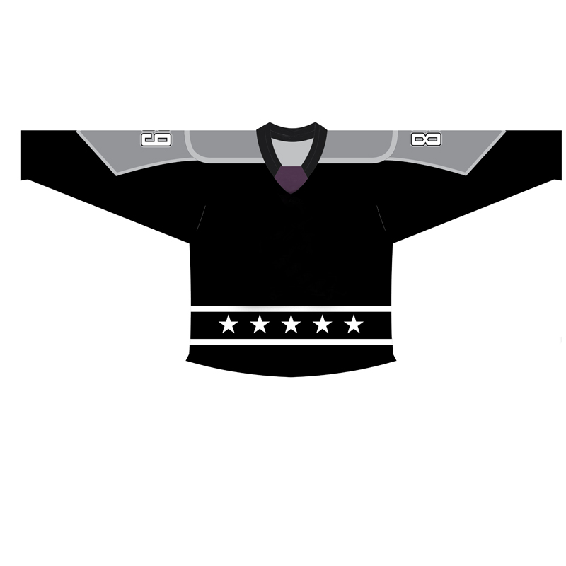 100% polyester customized tackle twill sublimation ice hockey jersey size 7XL