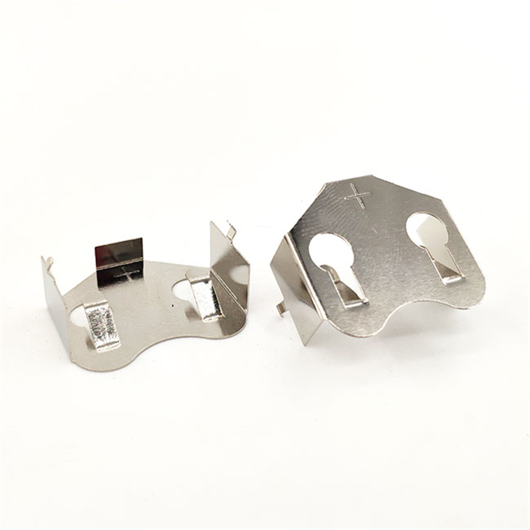 Custom nickel plated electrical metal contacts battery contact BC2450 battery clip