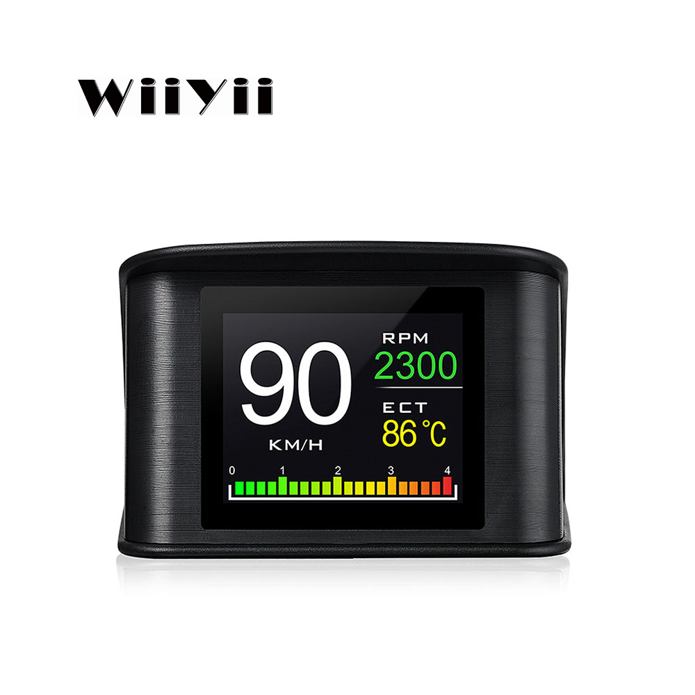 Диагностический инструмент OBD Smart цифровой измеритель P10 HUD проекционный дисплей Автомобильная сигнализация превышения скорости