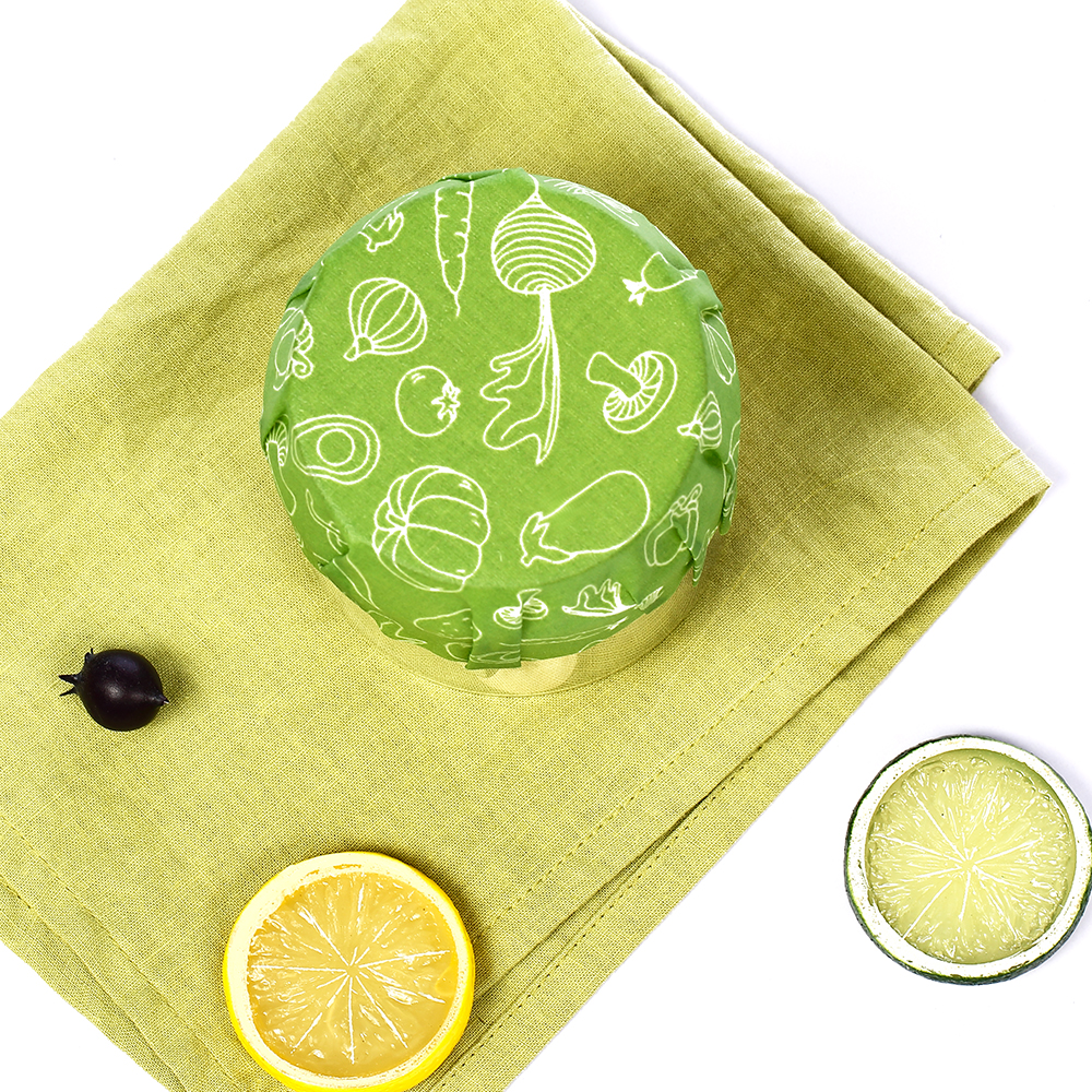 Reusable Sustainable Food Wraps Eco Friendly Zero Waste Cover for Food to Keep Fresh Beeswax Wrap Bag Bee wax no plastic