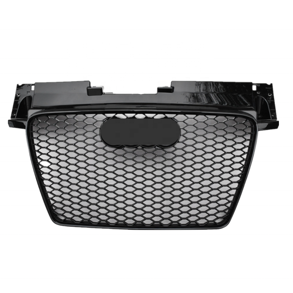 Все Черный ABS передняя решетка для Audi TT 2008 2009 2010 2011 2012 2013 2014 обновления Audi TTRS стиль гонки гриль сетки решетки