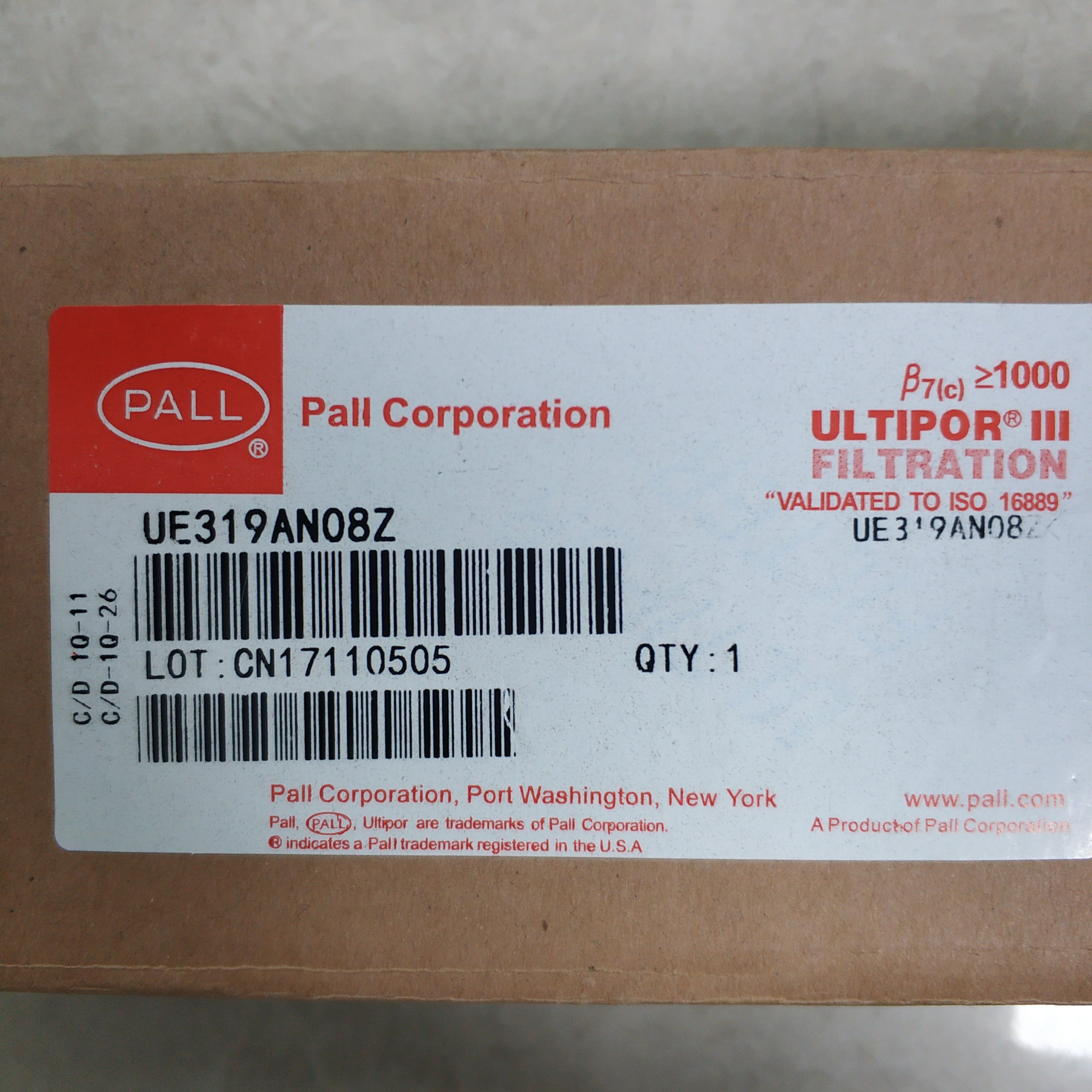 Palls filter element UE319AN08Z