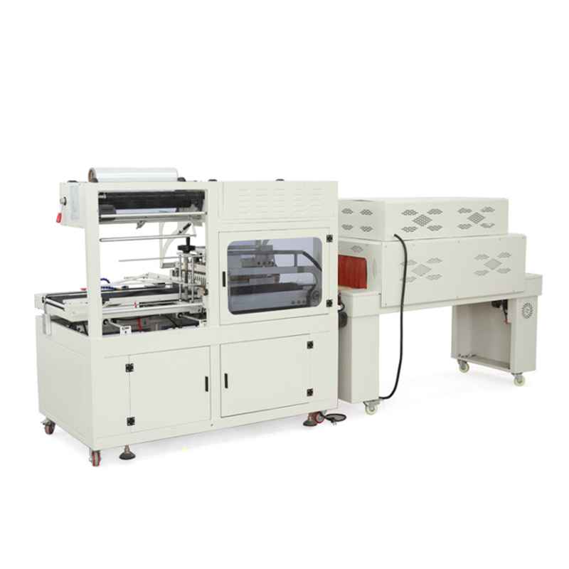 Automatic shrink packaging machine shrink wrapping and L bar cutting sealing machine shrink tunnel