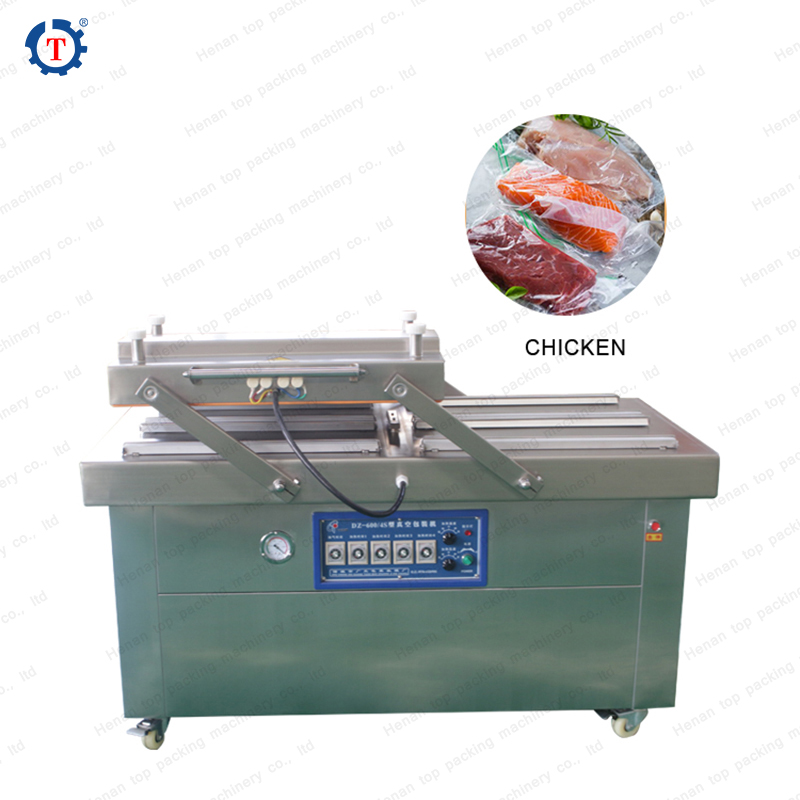 Automatic Food Meat Fish Flour Grain Vacuum Sealer Machine Vacuum Packing Machine double-Chamber Ce Certification