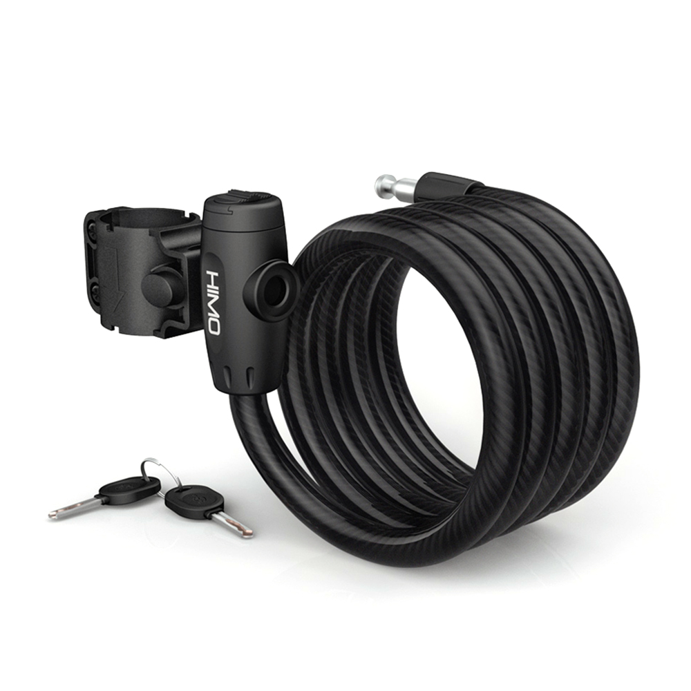 Strong Security Xiaomi Himo Portable Cable Lock Anti-Theft Long 150cm Steel Lock with Steel Flex Cable Bike Lock