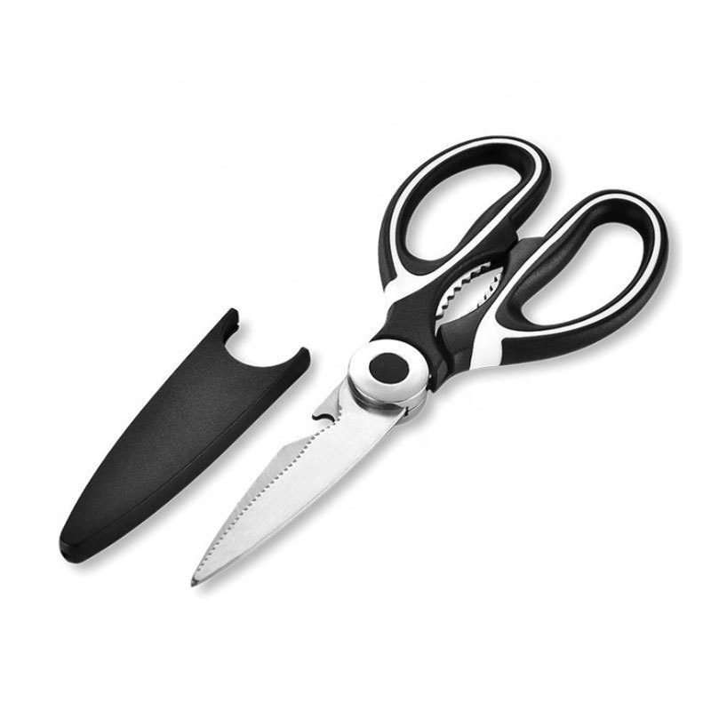 Household kitchen scissors multi-purpose stainless steel food scissors can clamp walnuts