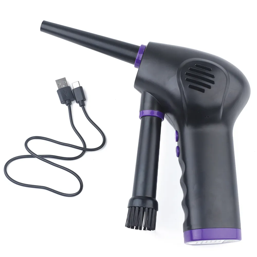 Compressed electric air duster, handheld air duster rechargeable computer, electronic vacuum air duster gun cleaner