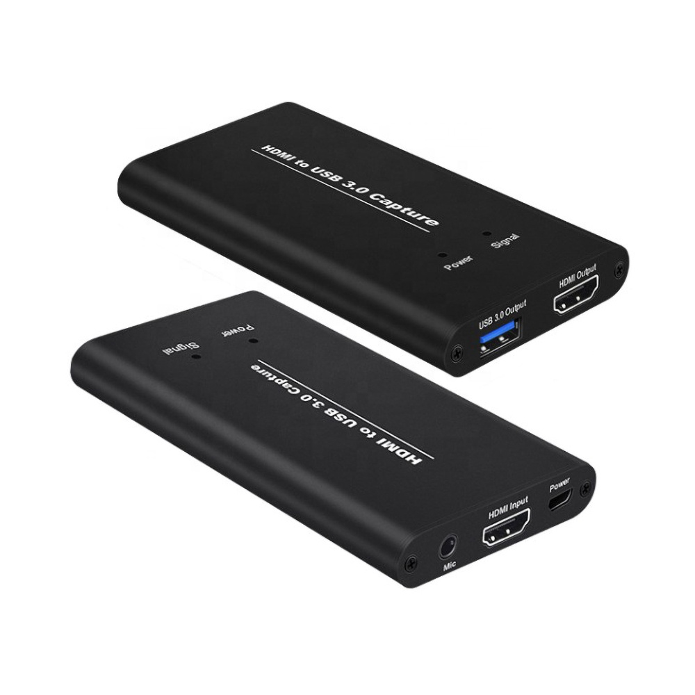 4K 1080P 60 HD USB 3,0 захват видео коробки для PS4 Wii Xbox телефон ТВ приставка игра запись конференции компьютер PC прямые трансляции