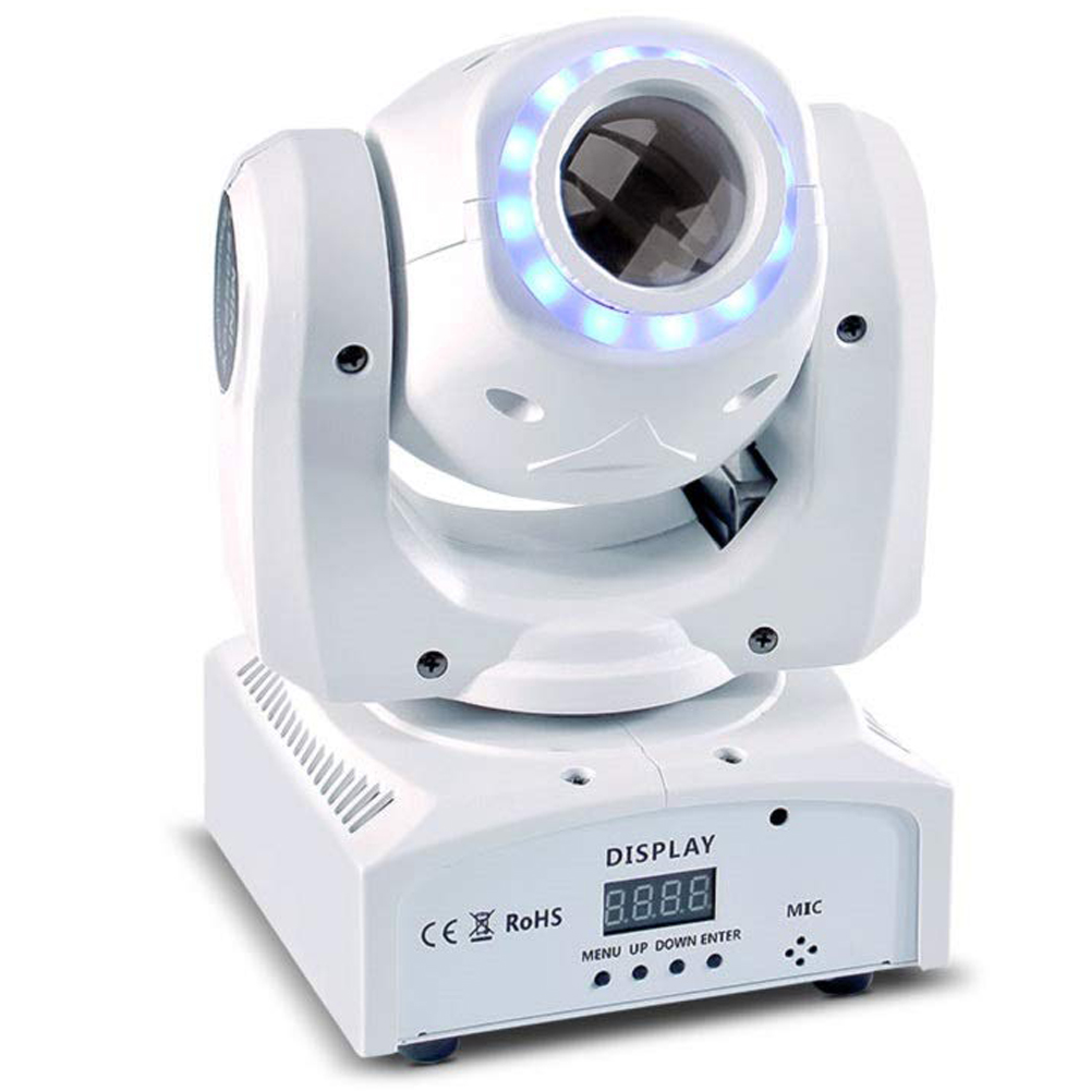 U'King DMX512 50 Вт светодиодные подвижные головные фонари с красочными кольцевыми эффектами сценическое оборудование