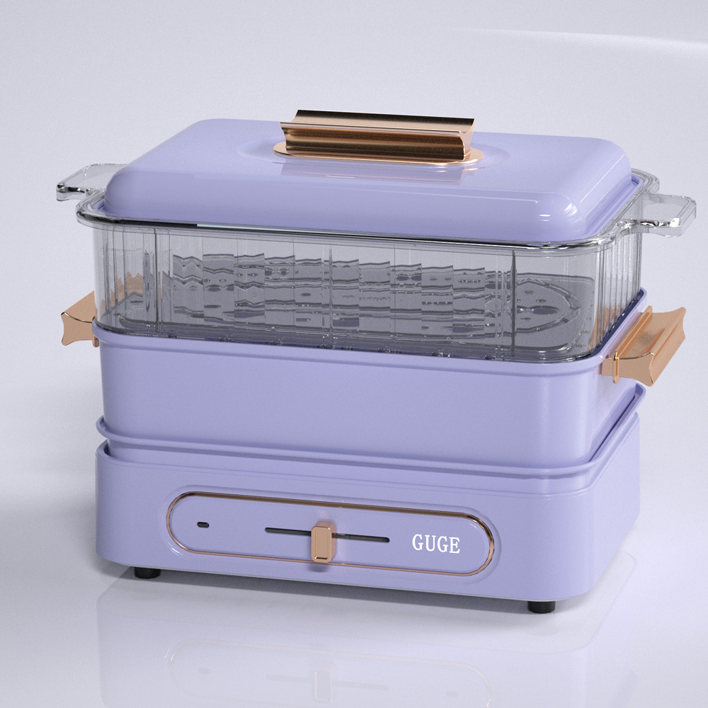 Factory price sale Electrical multi functional heating control smokeless tabletop hotpot BBQ meat grill