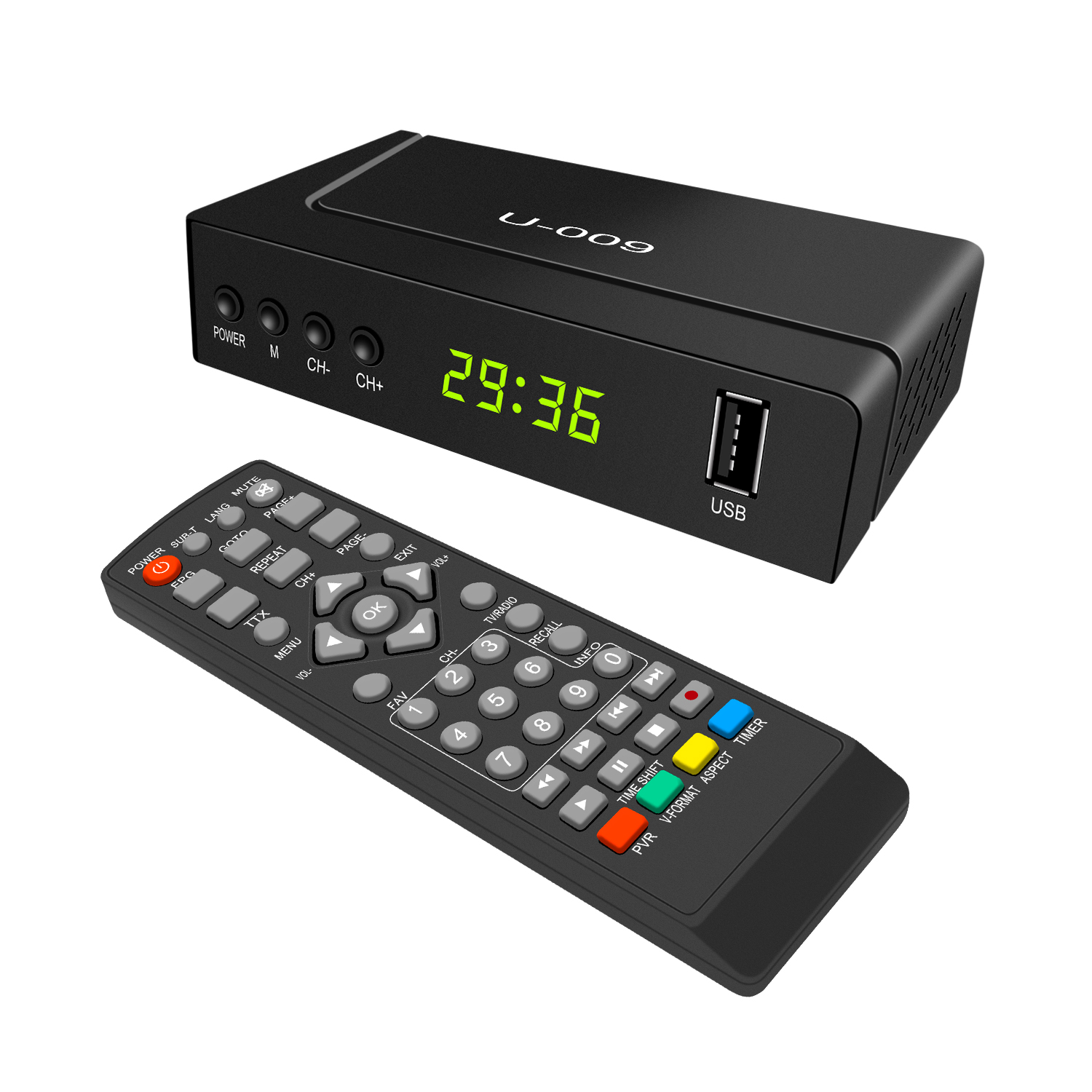 USB HD Recorder DVB-T2 receiver EWS and signal Amplifier DVB T2 receiver