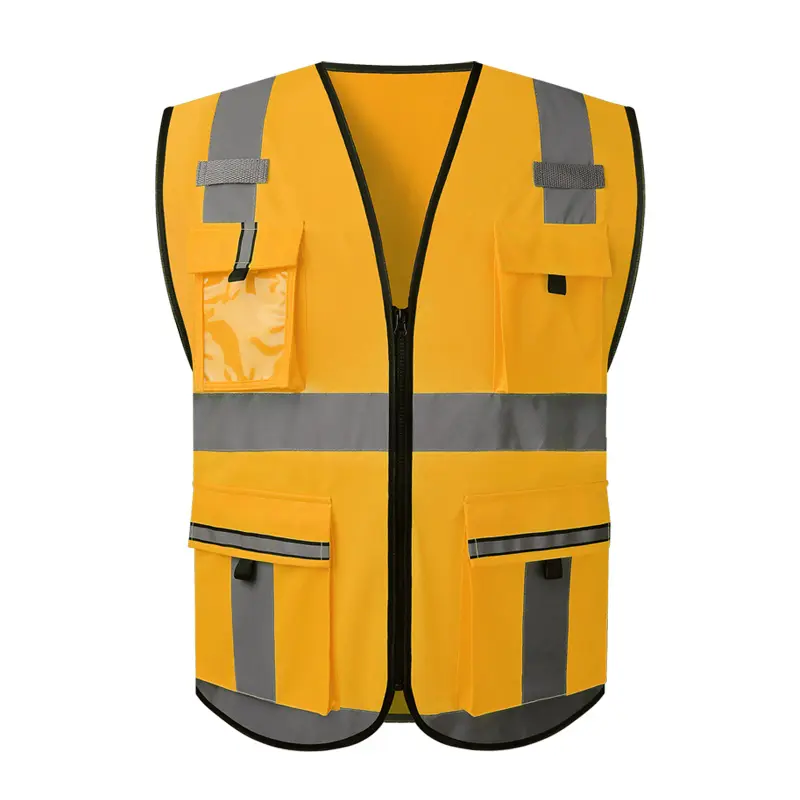 Hi Vis Polyester Safety Reflective vest Workwear for Men