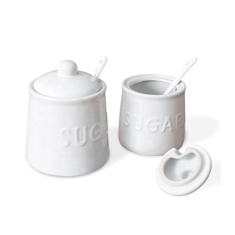 Ceramic Food Storage Container for Kitchen Countertops and Tables - Great for Flour, Sugar & Other Dry Goods