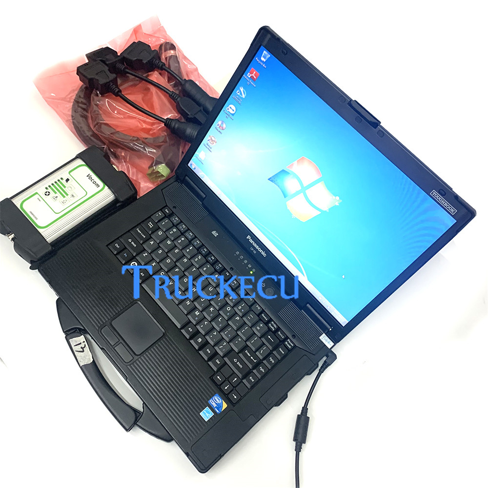 2,7 PTT DEV2TOOL для VOLVO VOCOM 88890300 pk VOCOM 2 88890400 для VOLVO/RENAULT/MACK Грузовик Экскаватор диагностический инструмент + CF52 ноутбук