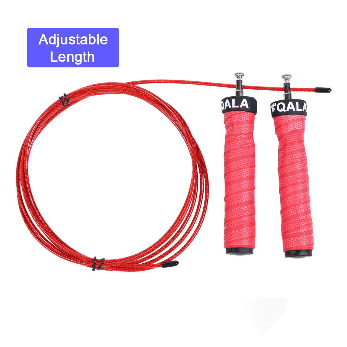 Wholesale Adjustable Steel Fitness Wire training Heavy Weighted Speed rope Jump Rope With Bearing
