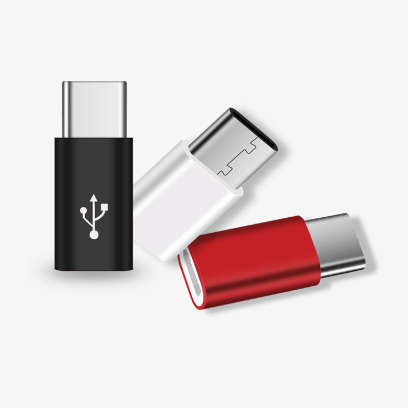 Адаптер-переходник micro usb type-c type c male OTG из алюминиевого сплава