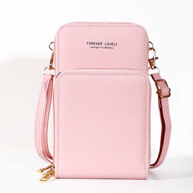 2021 New design multifunctional women touch screen purse phone bag crossbody wallet purse touch screen mobile wallet