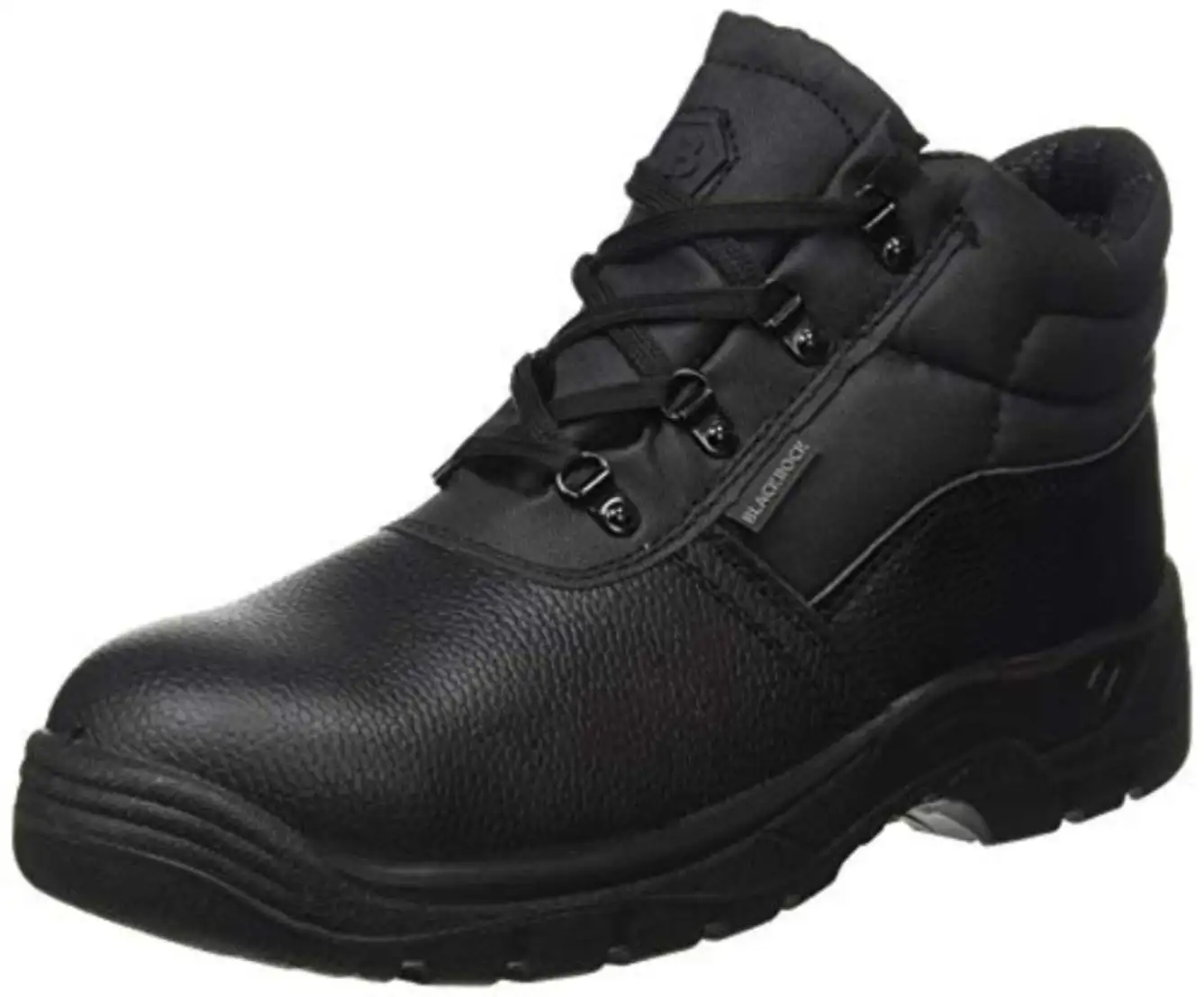 Blackrock Black Leather Work Safety Chukka Boots With Steel Toe Capss And Midsole safety shoe