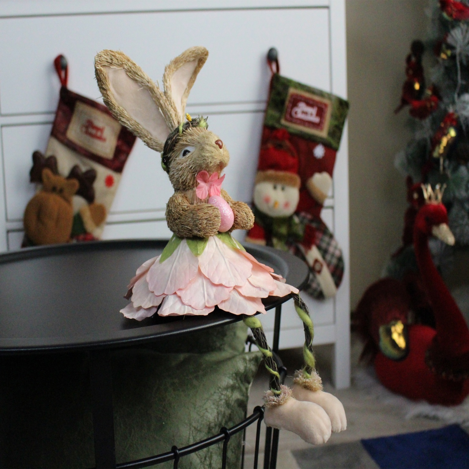 Easter 2021 Factory Direct Custom Rabbit Toy Gifts Animal Decoration Easter Basket Bunny Decorations