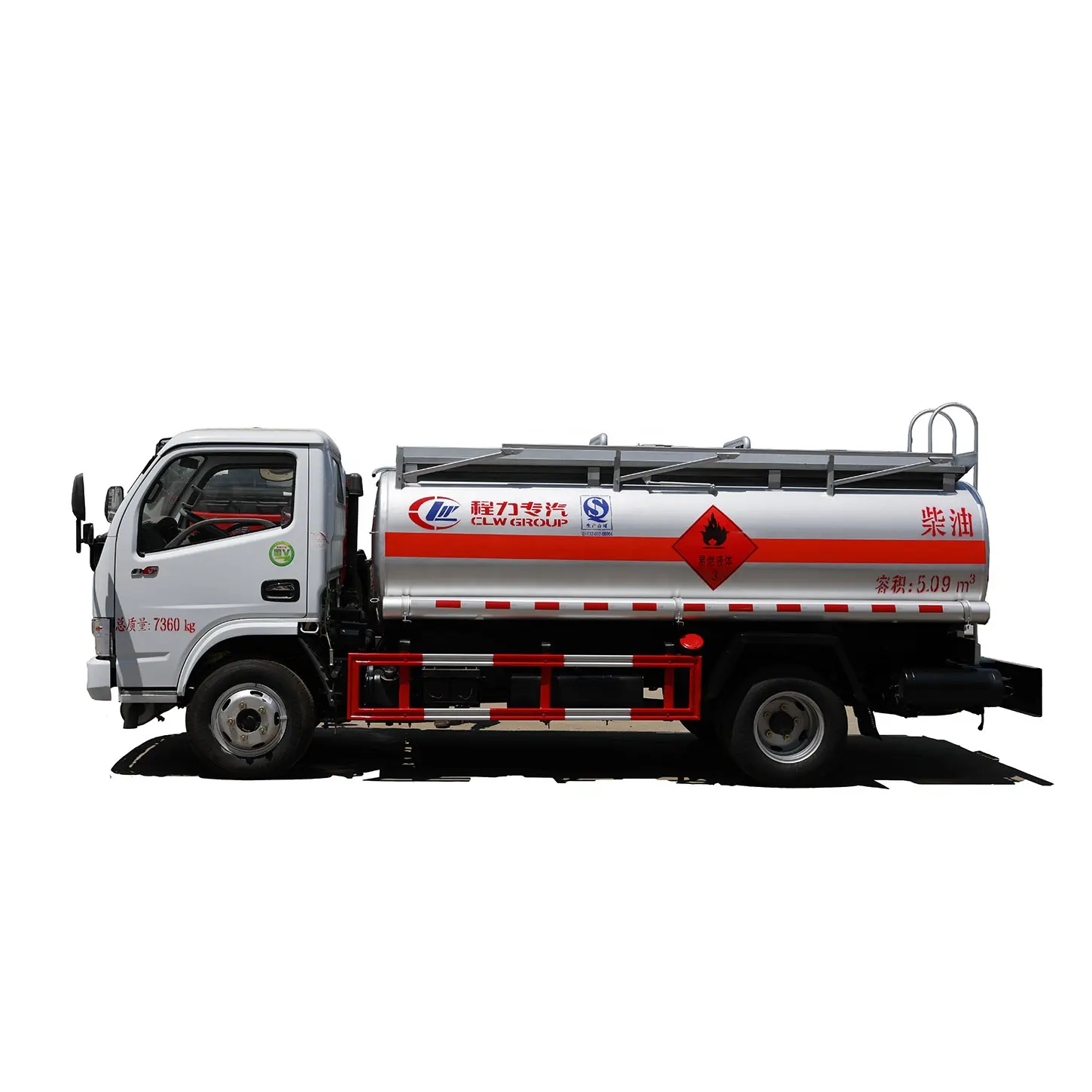 dongfeng small diesel gasoline petrol aviation fuel 5T refueling truck cheap tanker truck for sale