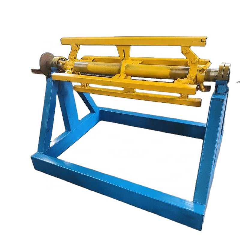 Unwind Shaft Metal Steel Coil Single Mandrel Uncoiler Manual Decoiler For Punch Press